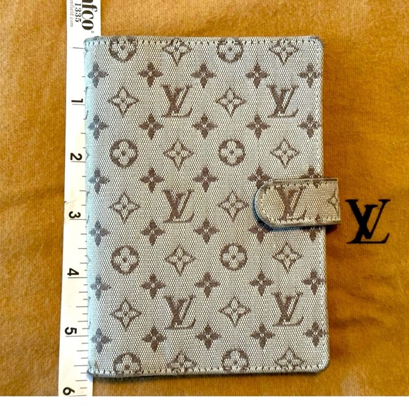 Louis Vuitton Monogram Mini lin Denim Agenda PM - Picture 6 of 9